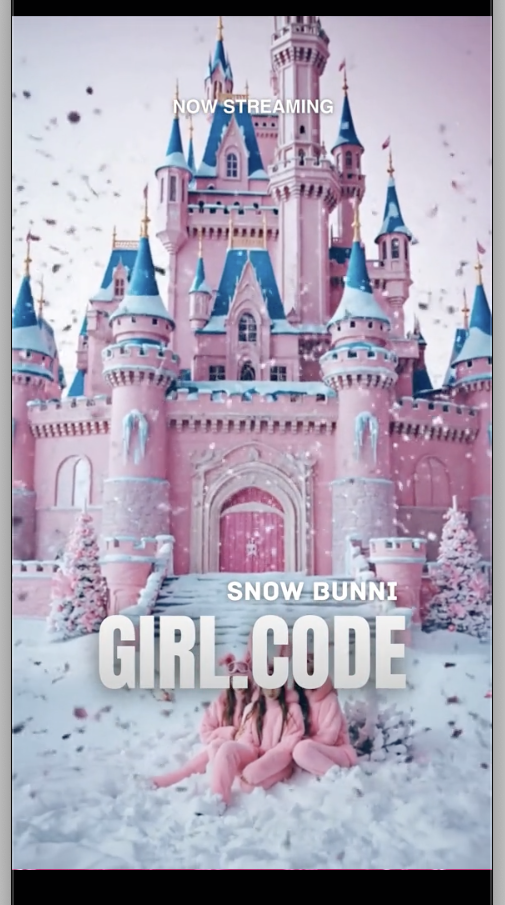 GIRL.CODE — Snow Bunni · pink castle visual from the music video