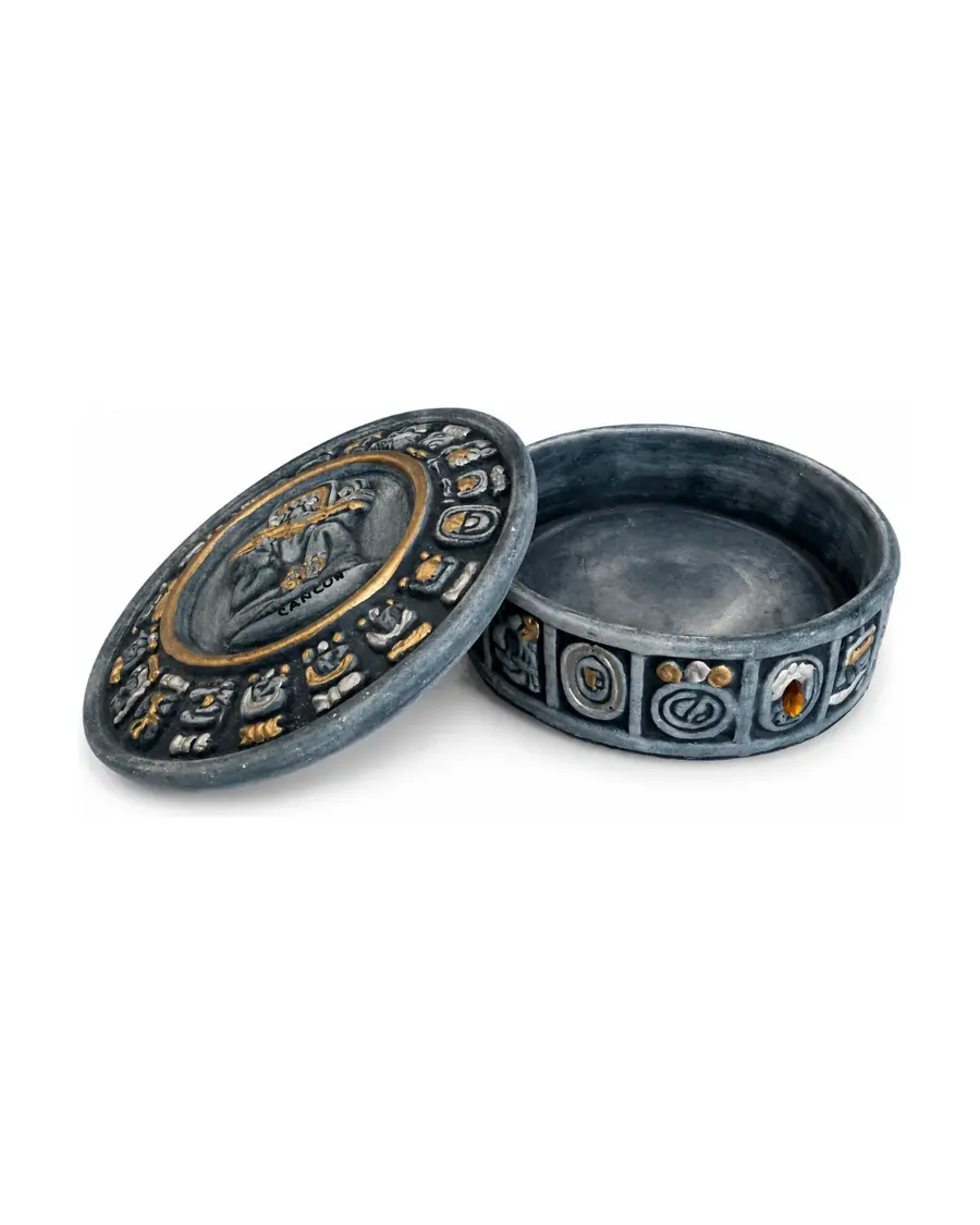 Mayan Aztec Calendar Trinket Box