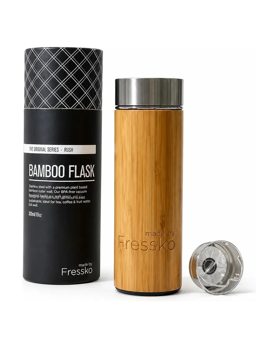 Made by Fressko Rush Bamboo Flask