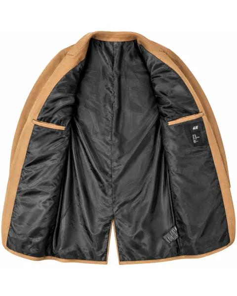 H&M Camel Wool-Blend Overcoat — view 2